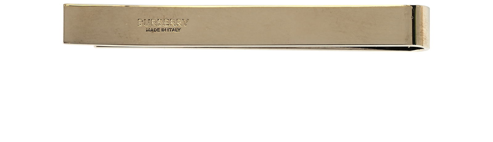 Burberry TB Tie Clip, &pound;60, Accessories, Silver, Brass, Back view